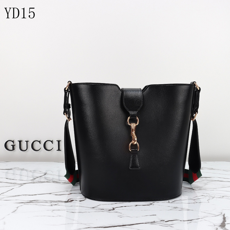 Gucc1 YD15059 Leather Shoulder Bag