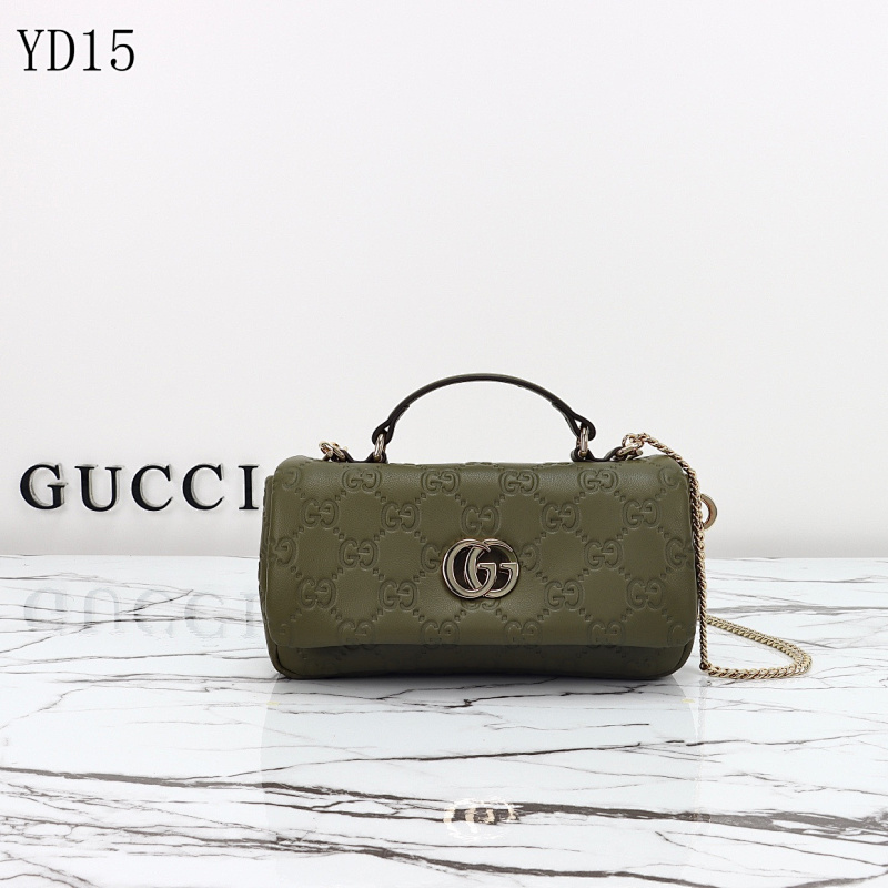 Gucc1 YD15062 GG Supreme Leather Shoulder Bag