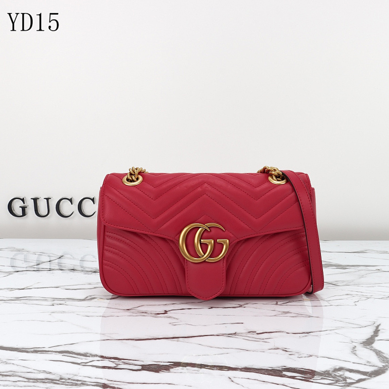 Gucc1 YD15 Marmont Matelassé Shoulder Bag