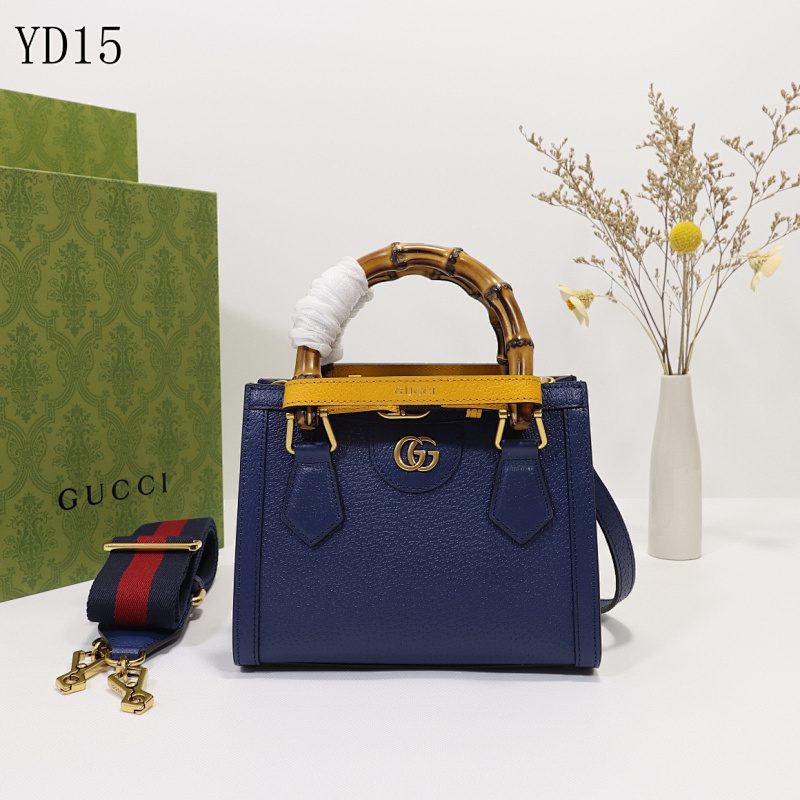 cover-199845139 Gucc1 YD15 Bamboo Top Handle Bag Blue Leather
