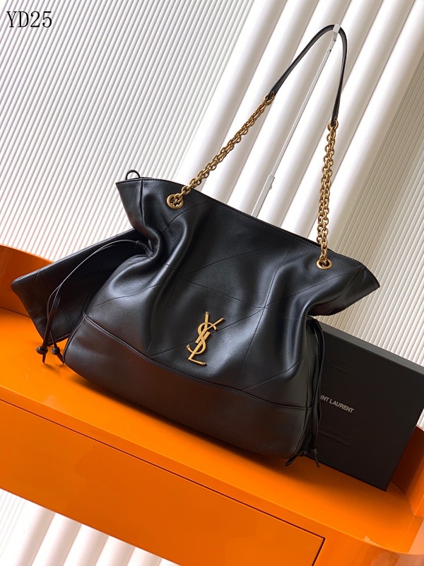YSL YD25 Black Quilted Leather Shoulder Bag