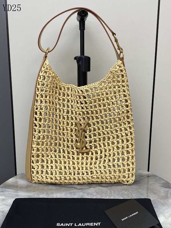 YSL YD25075 Woven Leather Tote Bag