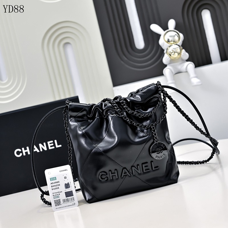 CHANELL YD88085 Quilted Drawstring Shoulder Bag