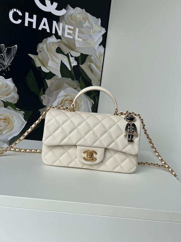 CHANELL YD88082 AS2431 Quilted Flap Bag with Chain Strap