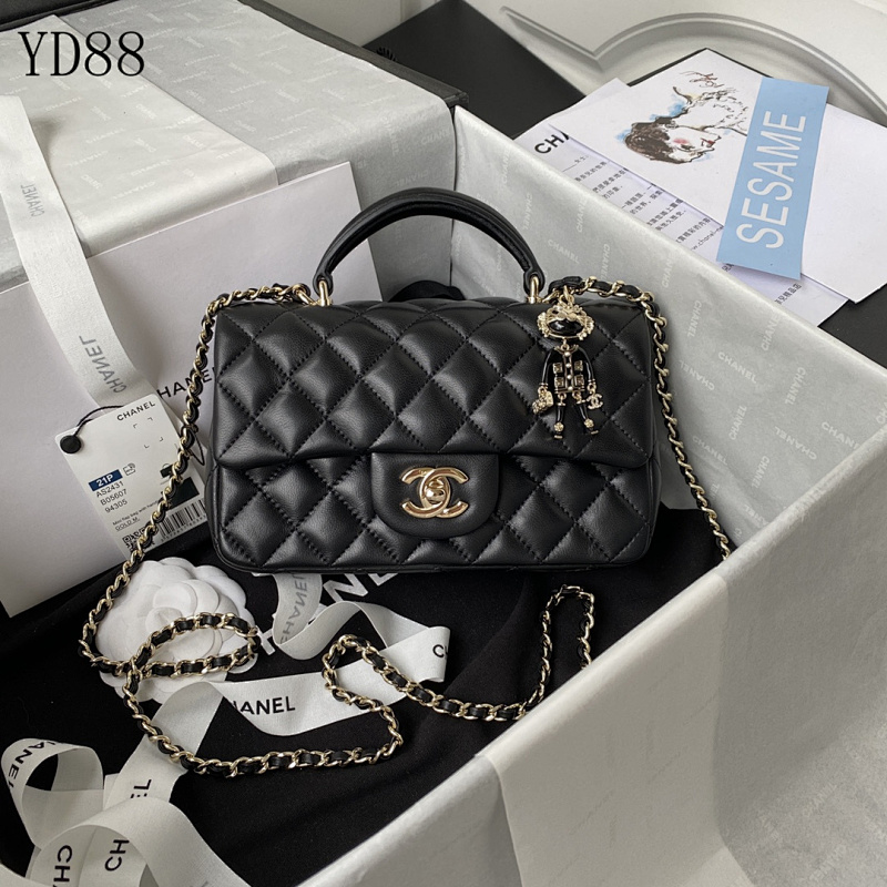Chan3l AS2431 Mini Flap Bag with Handle