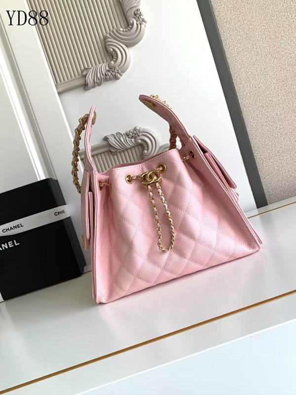 cover-201051462 CHANELL YD88 Quilted Pink Leather Shoulder Bag