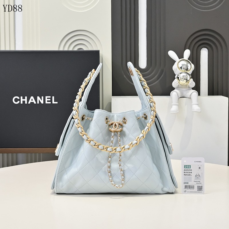 cover-201051714 CHANELL AS5293 Light Blue Quilted Leather Shoulder Bag
