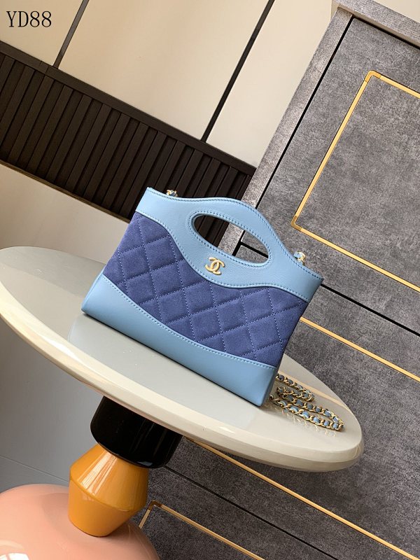 CHANELL YD88085 25P Mini Bag in Light Blue Calfskin