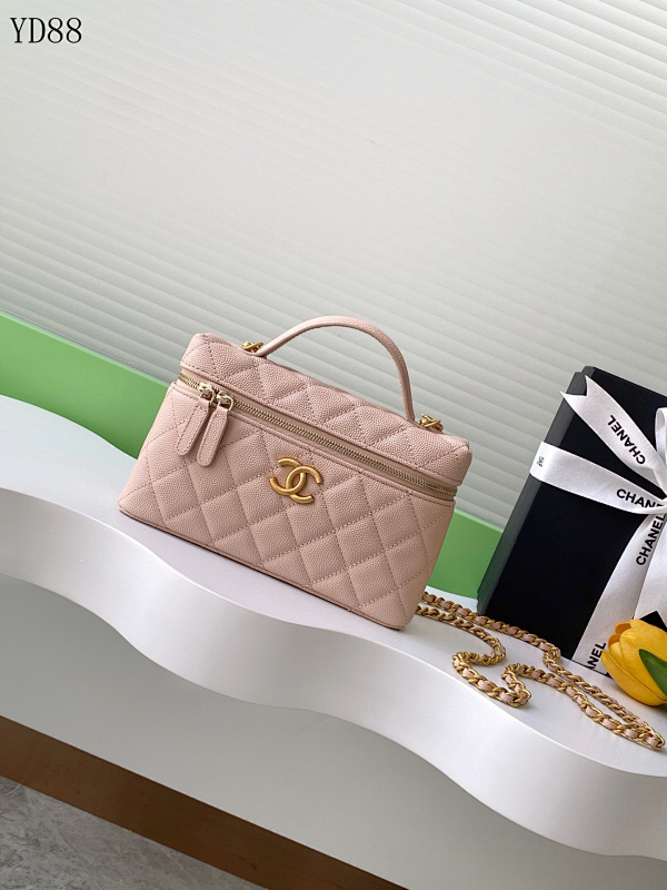 CHANELL YD88071 Quilted Caviar Wallet on Chain