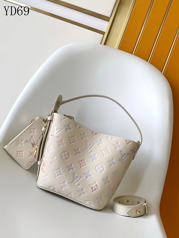 LVutton M25673 Dream Series Monogram Watercolor Bucket Bag