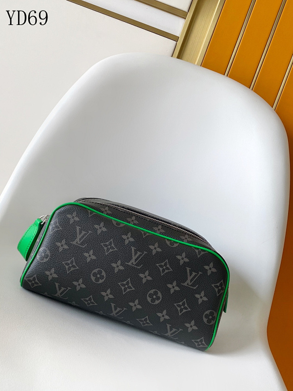 LVutton M12639 Green Monogram Cosmetic Bag