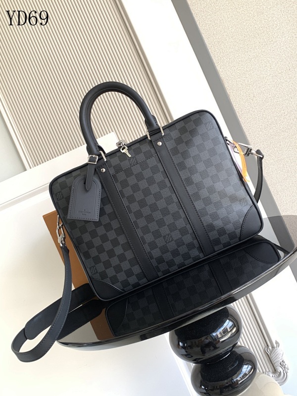 LVutton YD69 Damier Graphite Briefcase