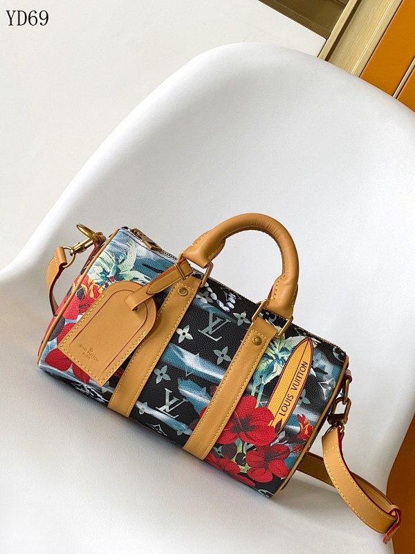 LVutton M25440 Keepall Bandoulière 25 Monogram Surfin’ Canvas Bag