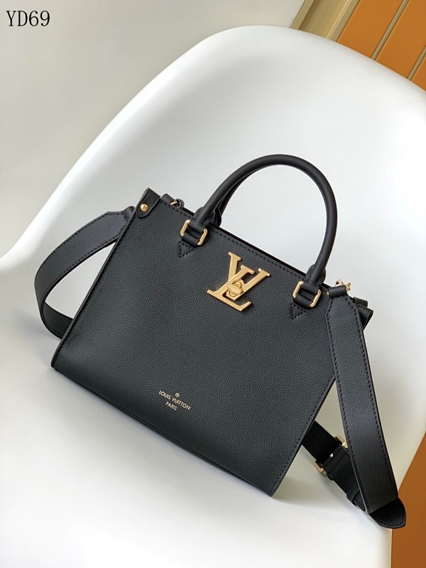 LVutton M23437 Black Monogram Canvas Handbag
