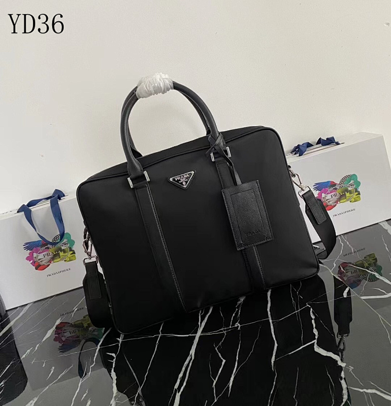 PRADA 2VE871 Men’s Nylon Briefcase