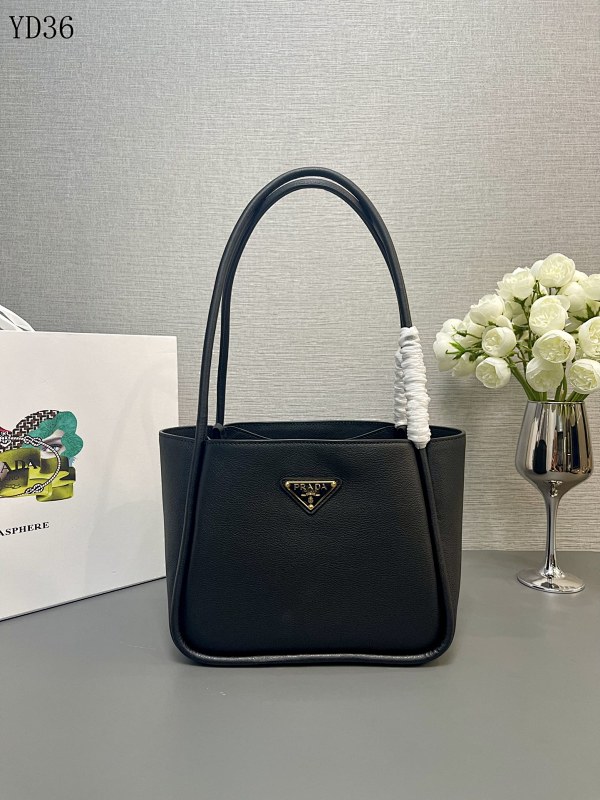 Pr4da YD36062 Structured Top-Handle Bag