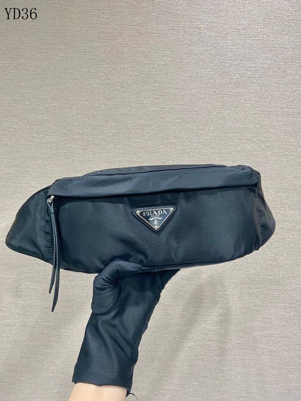 Pr4da 2VL034 New Belt Bag with Saffiano Leather and Nylon