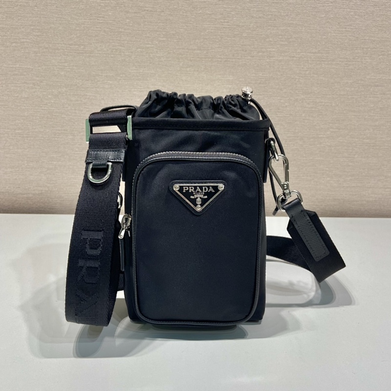 Pr4da 2ZH155 Re-Nylon Crossbody Phone Bag
