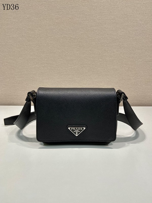 Pr4da YD36060 2VD065 Saffiano Leather Shoulder Bag