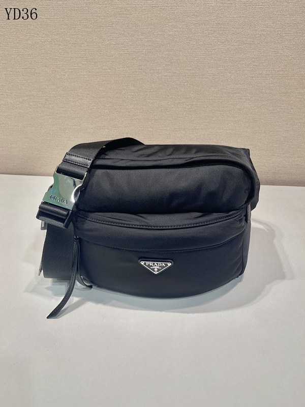 Pr4da 2VH038B Nylon Crossbody Bag
