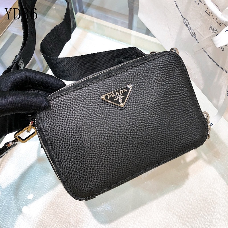 PRADA 2VH070 Men’s Camera Bag in Saffiano Leather