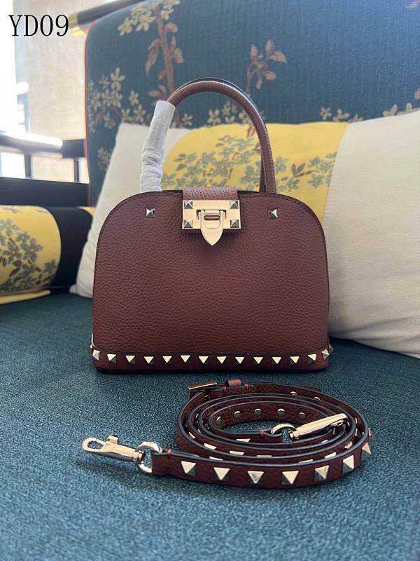 Valentiino YD09072 Rockstud Leather Crossbody Bag