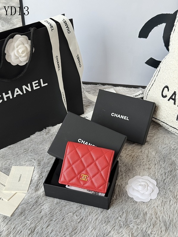 cover-204499759 Chan3l YD13022 Red Leather Wallet Card Holder