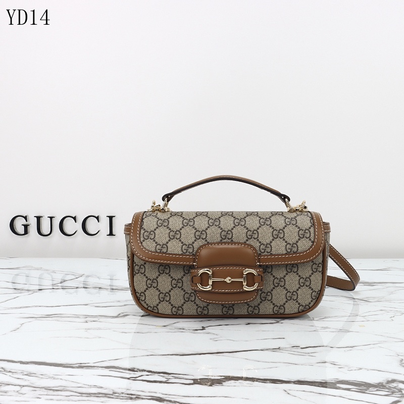Gucc1 YD14054 Horsebit Shoulder Bag