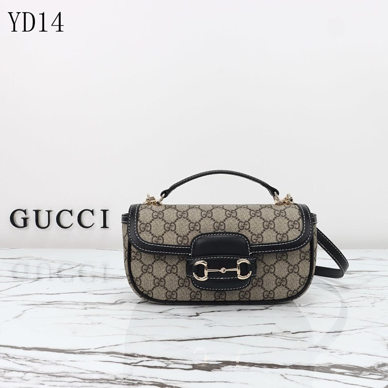 Gucc1 YD14054 815206 Mini Leather Crossbody Bag