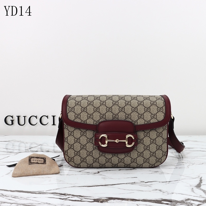 Gucc1 YD14068 Horsebit Crossbody Bag