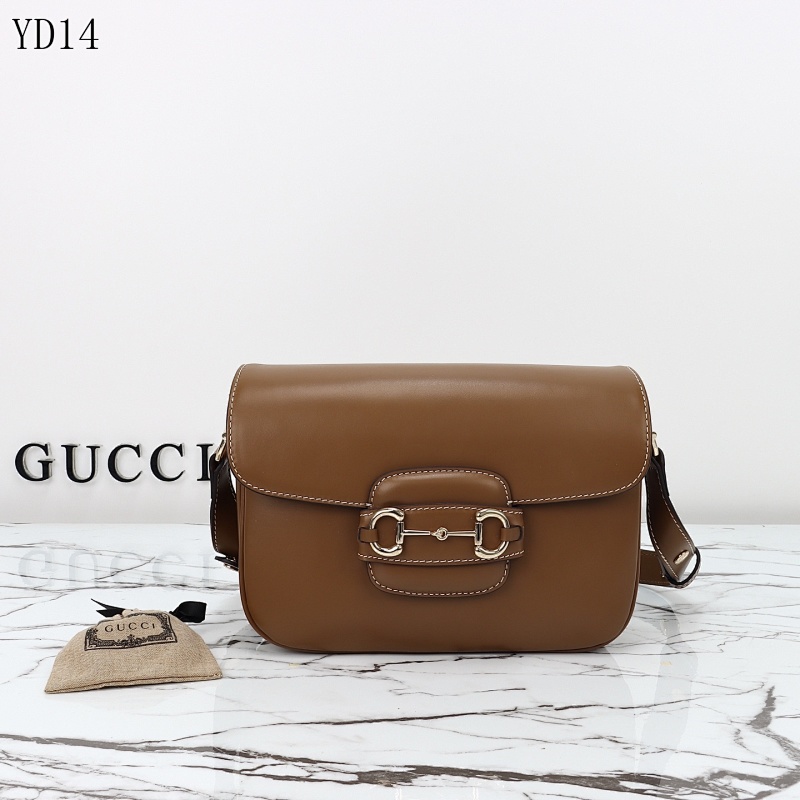 Gucc1 YD14072 Horsebit Shoulder Bag