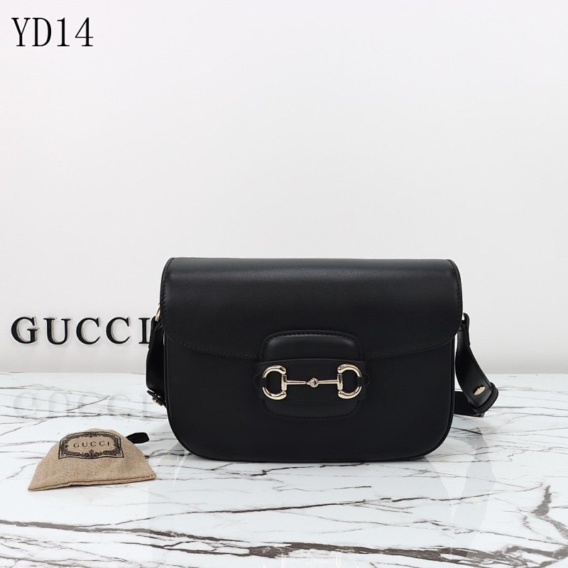 Gucc1 YD14 Horsebit Crossbody Bag