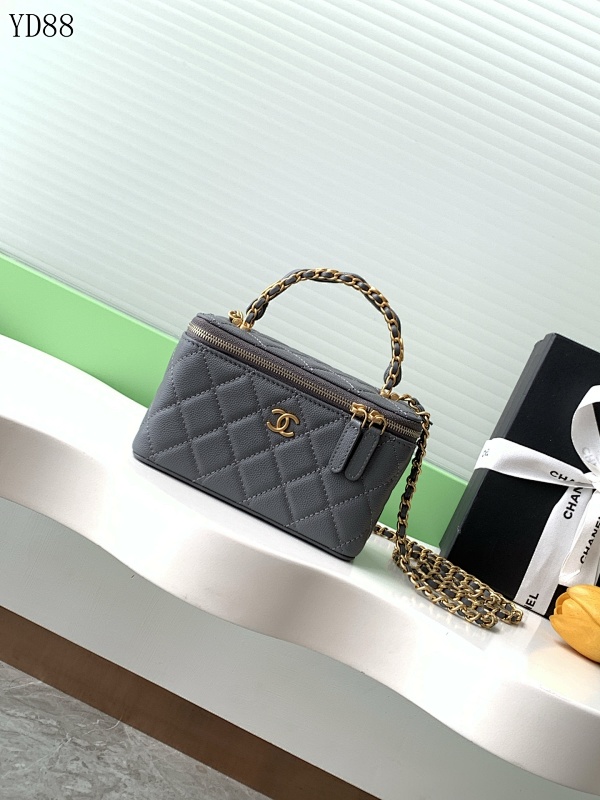 CHANELL YD88078 Wallet on Chain Quilted Caviar Leather