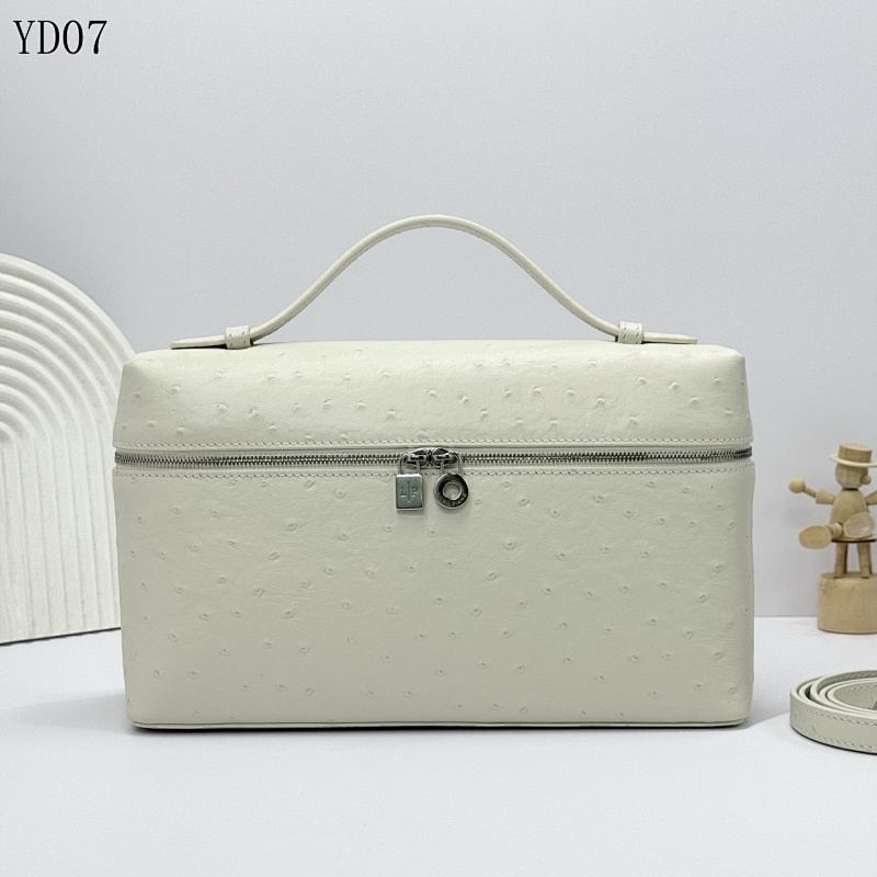 LoroPiana YD07 Ostrich Texture Handbag