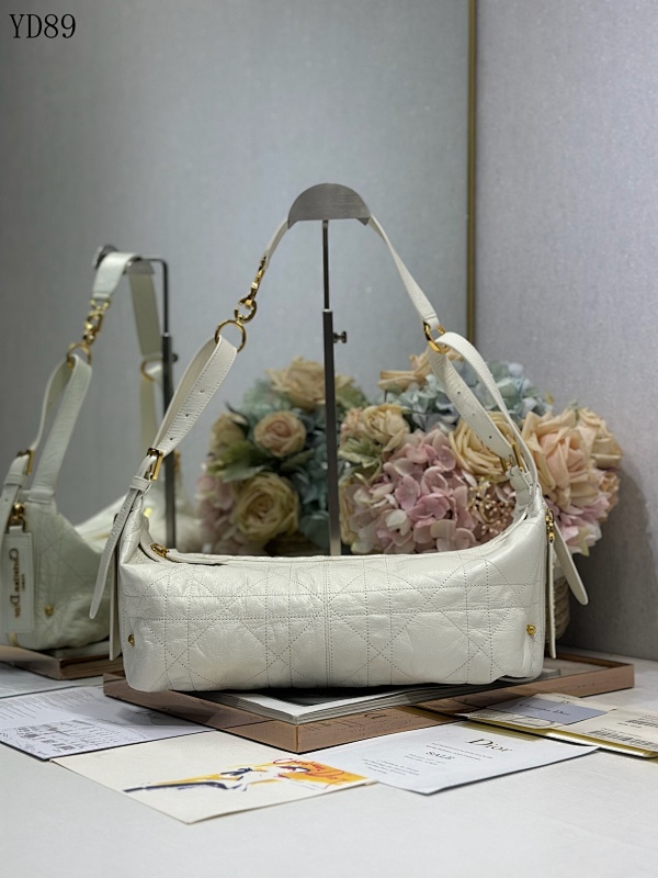 Diiior YD89082 Quilted Leather Shoulder Bag