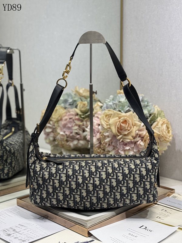 Diiior YD89072 Oblique Print Shoulder Bag