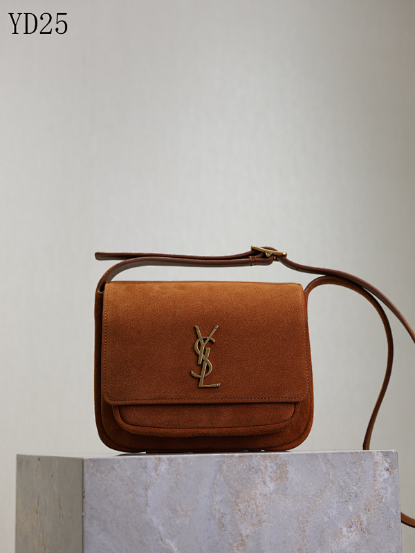 YSL YD25 Suede Crossbody Bag
