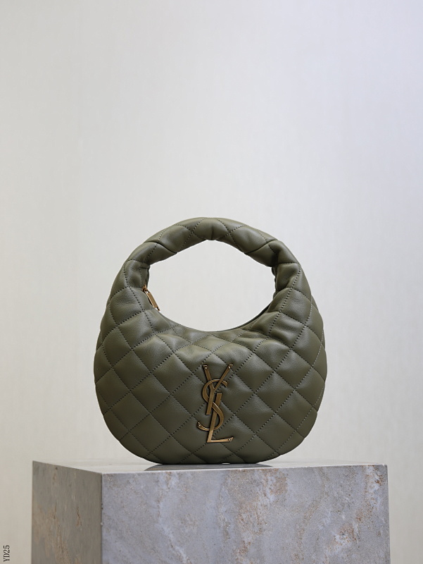 YSL YD25065 Quilted Moon Bag