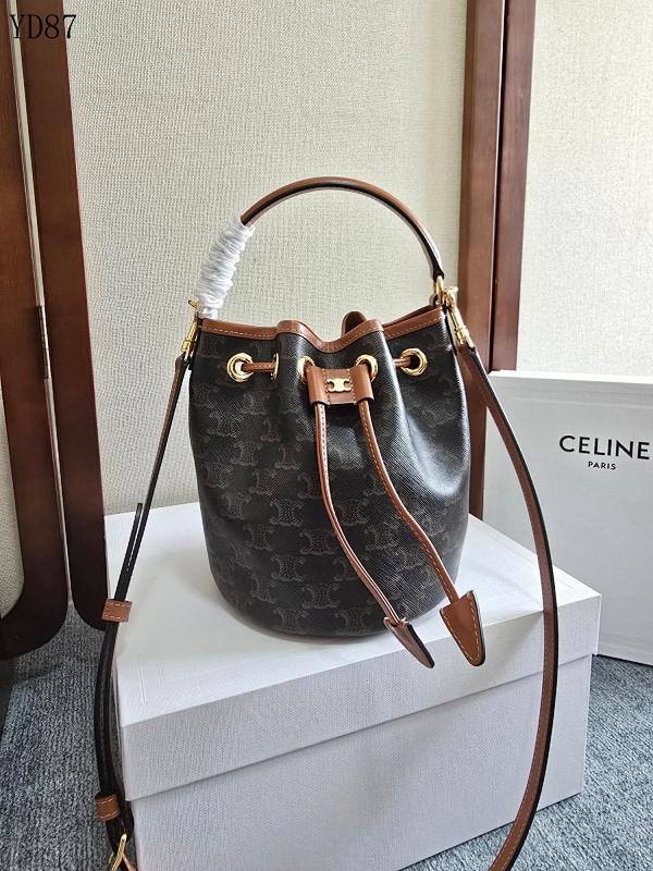 C3linee YD87063 Mini Bucket Bag Monogram Canvas