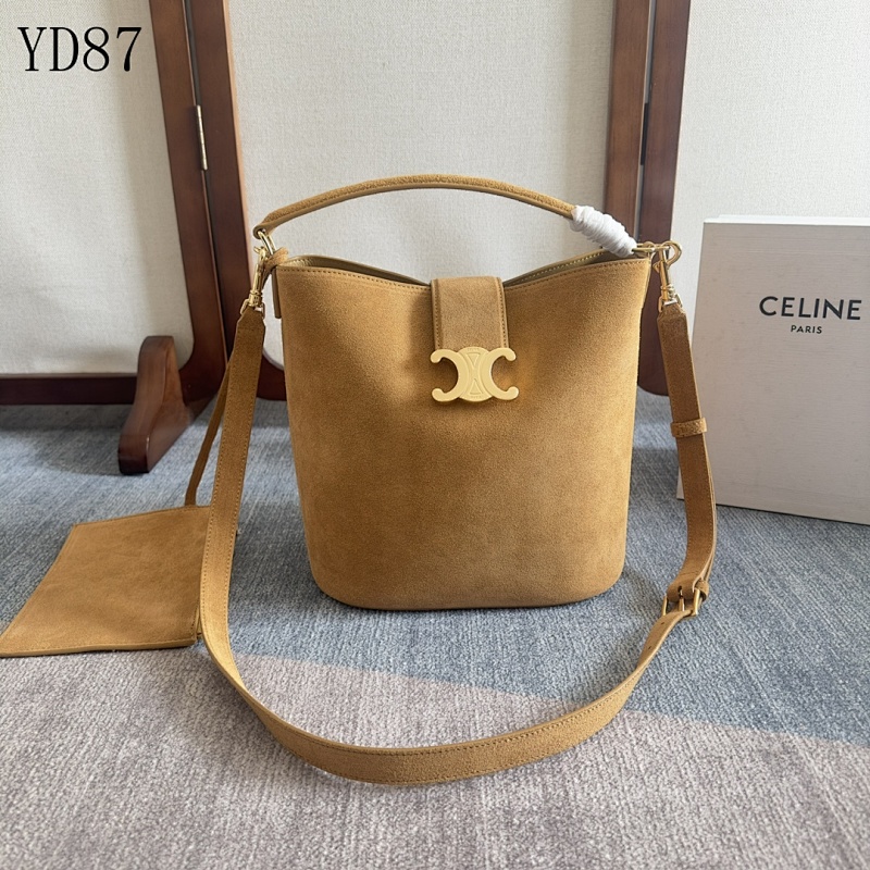 C3linee YD87 Bucket Bag Suede Crossbody