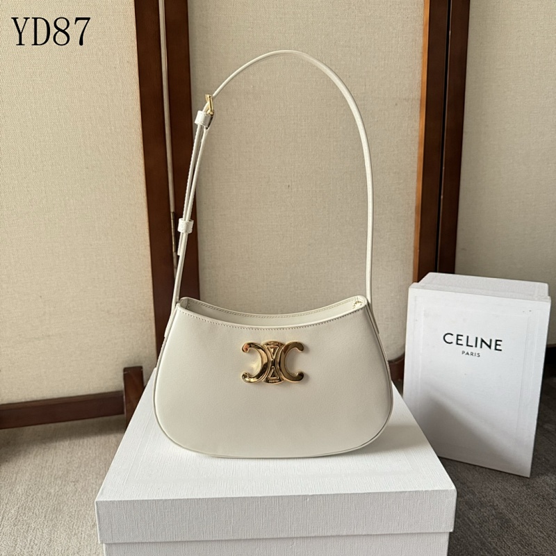 C3linee YD87070 Mini Bag – Elegant White Leather Crossbody