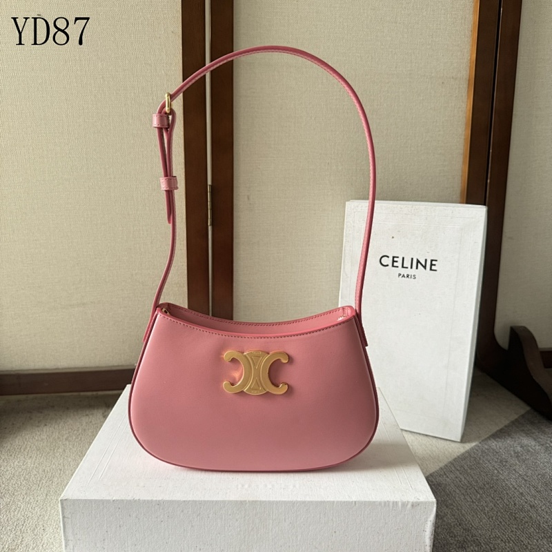 C3linee YD87070 Mini Bag in Pink with Gold Hardware