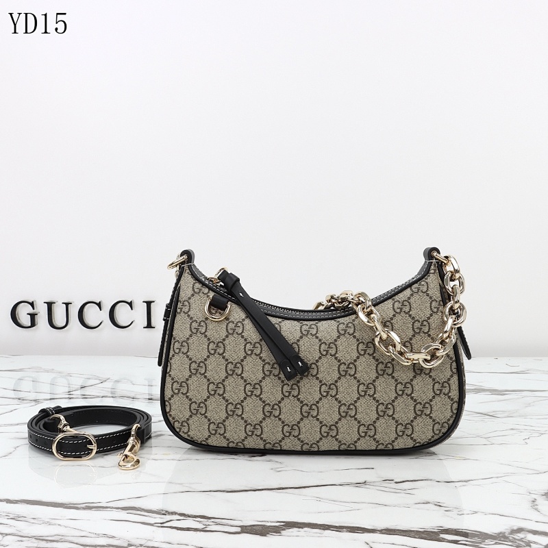 Gucc1 YD15047 GG Supreme Chain Shoulder Bag