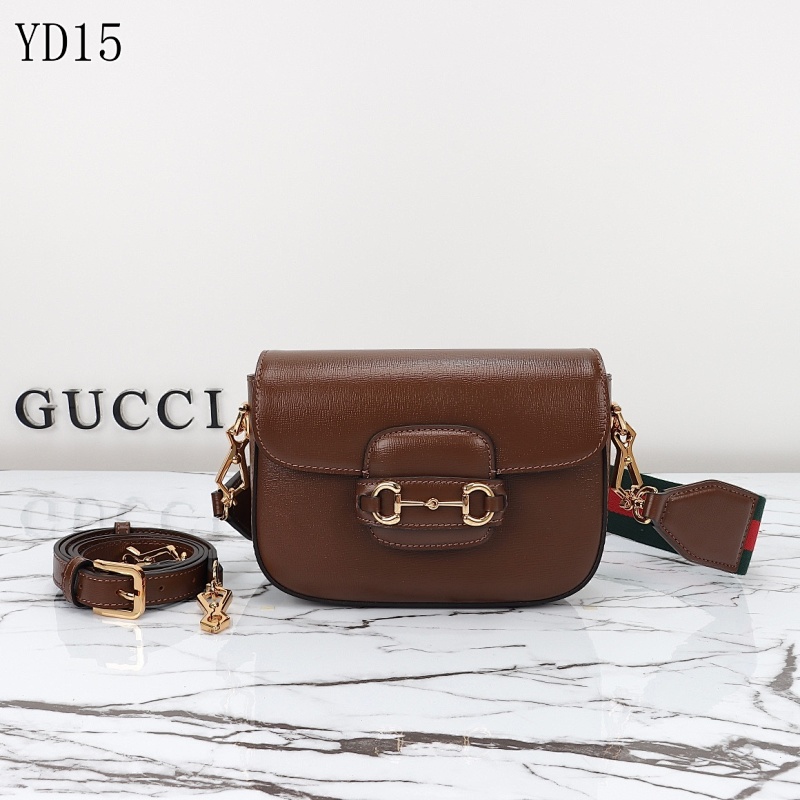 Gucc1 YD15 Horsebit Crossbody Bag