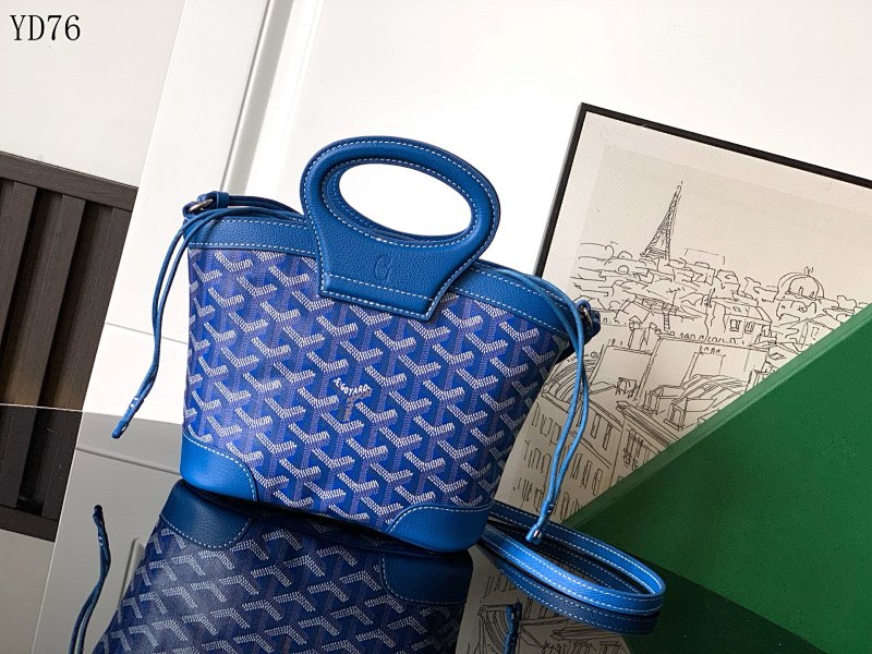 Goyarrd YD76057 Blue Leather Tote Bag