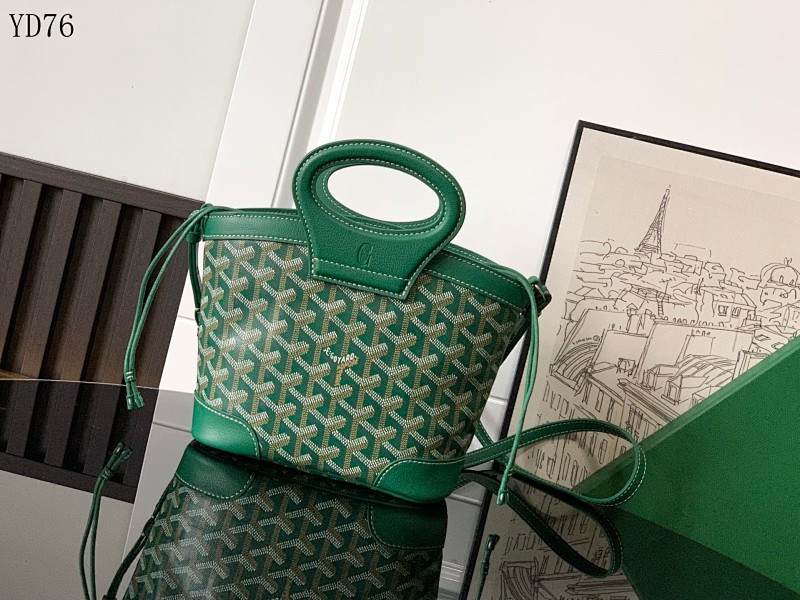 Goyarrd YD76057 Green Plaid Tote Bag