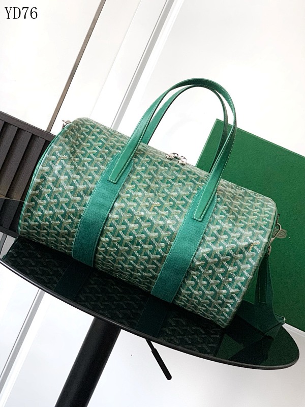 Goyarrd YD76 Green Monogram Canvas Duffle Bag