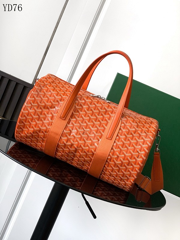 Goyarrd YD76 Orange Monogram Duffle Bag