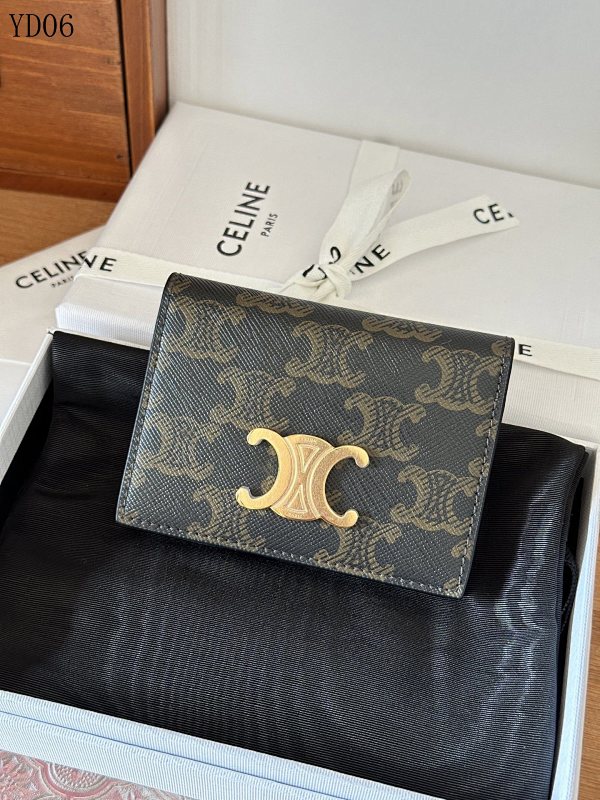C3linee 10P352 Triomphe Monogram Card Holder