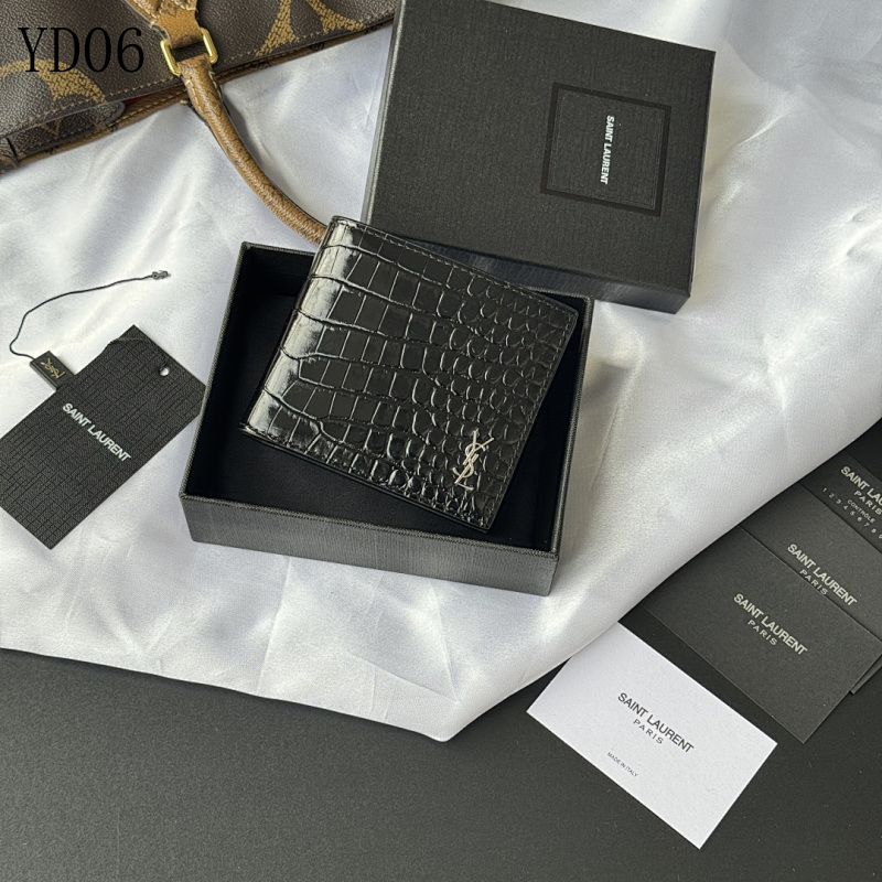 SntLaurent YD06026 Crocodile-Embossed Wallet